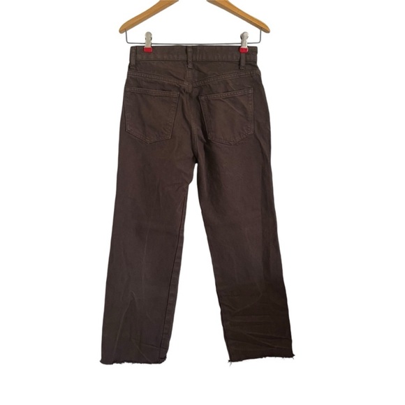 REFORMATION JEANS Val 90s Mid Rise Straight Jeans in Espresso - Picture 5 of 8
